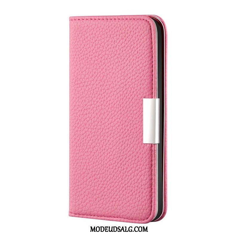 Cover Samsung Galaxy S21 FE Flip Cover Imiteret Læder Litchi Ultra Chic