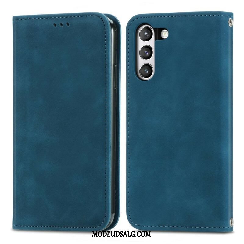 Cover Samsung Galaxy S21 FE Flip Cover Vintage Kunstlæder