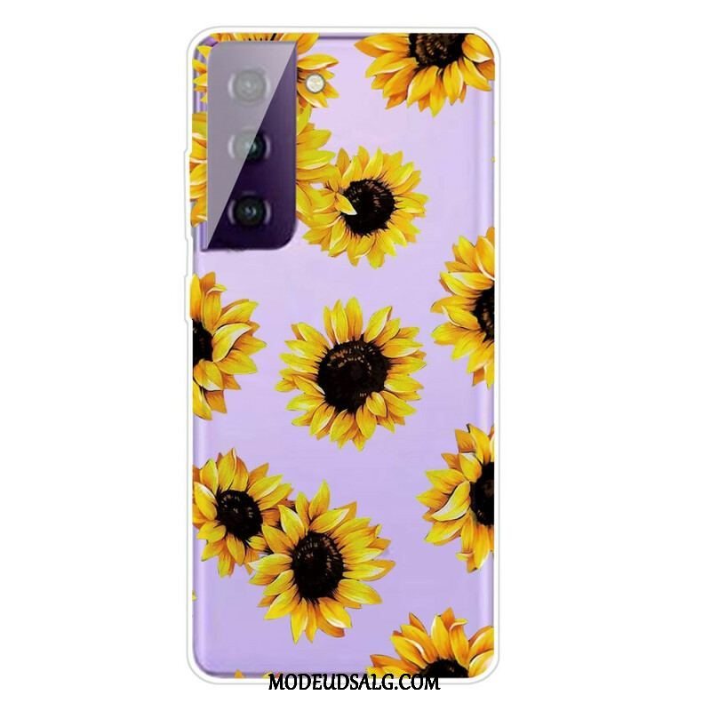 Cover Samsung Galaxy S21 FE Grafiske Blomster