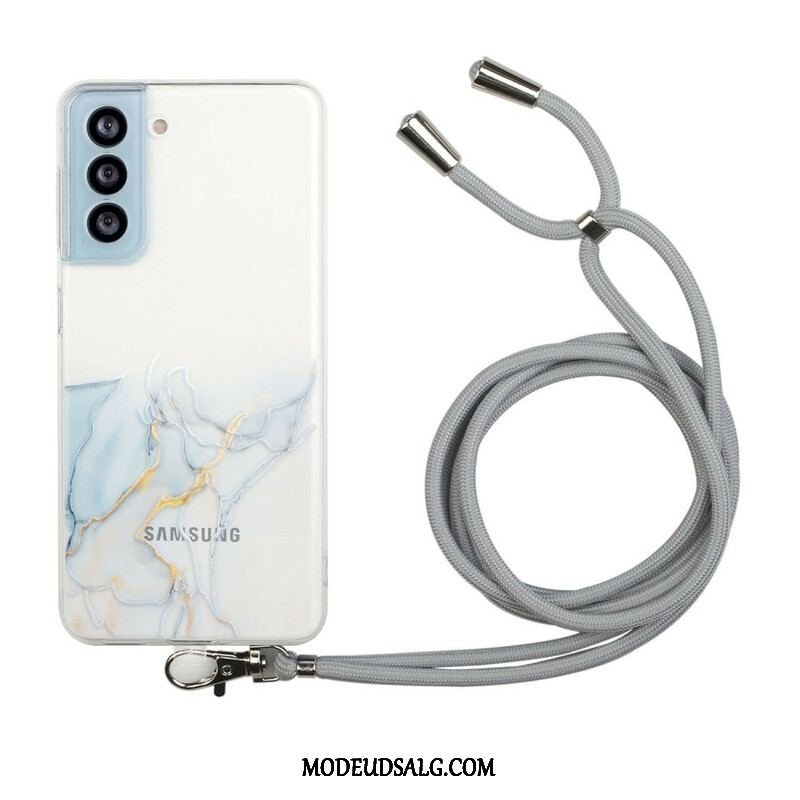 Cover Samsung Galaxy S21 FE Med Snor Med Marmorsnor