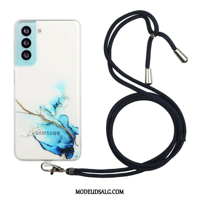 Cover Samsung Galaxy S21 FE Med Snor Med Marmorsnor