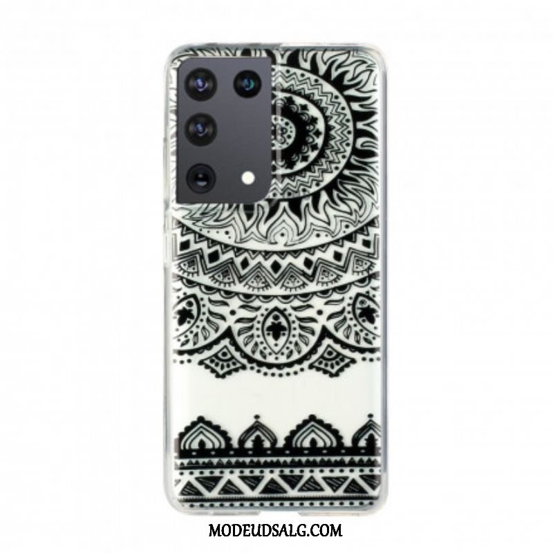 Cover Samsung Galaxy S21 Ultra 5G Sømløs Blomstermandala