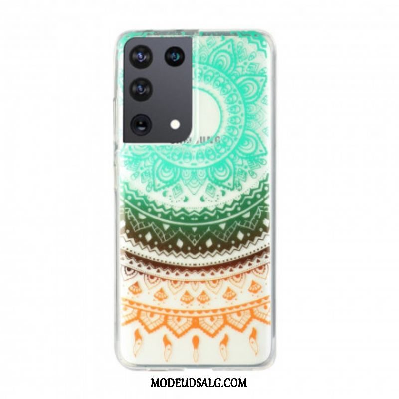 Cover Samsung Galaxy S21 Ultra 5G Sømløs Blomstermandala