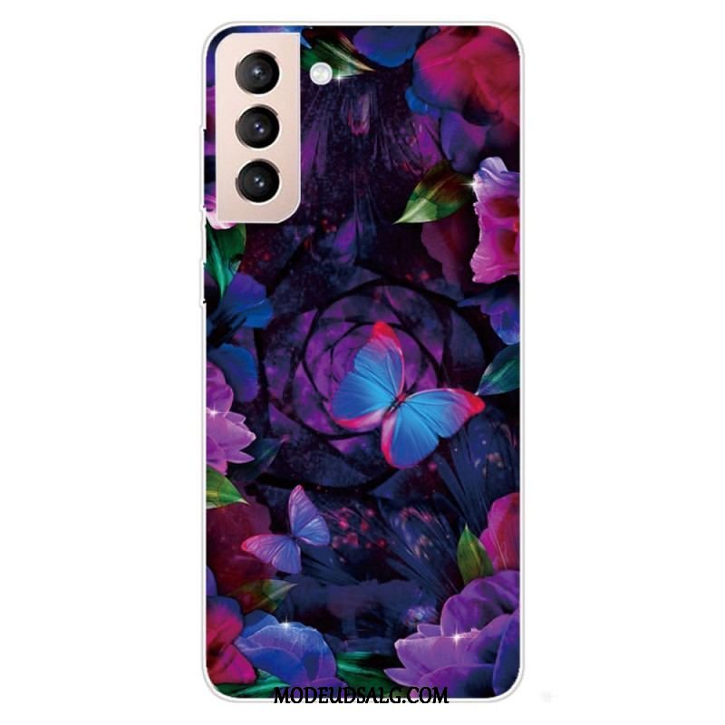 Cover Samsung Galaxy S22 5G Farverige Sommerfugle