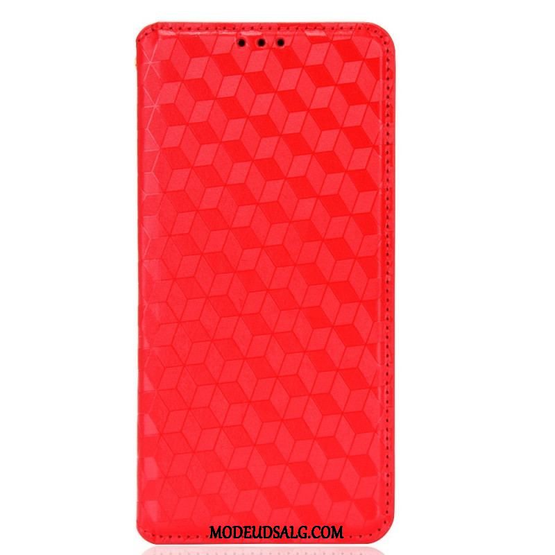 Cover Samsung Galaxy S22 5G Flip Cover Diamant Læder Effekt