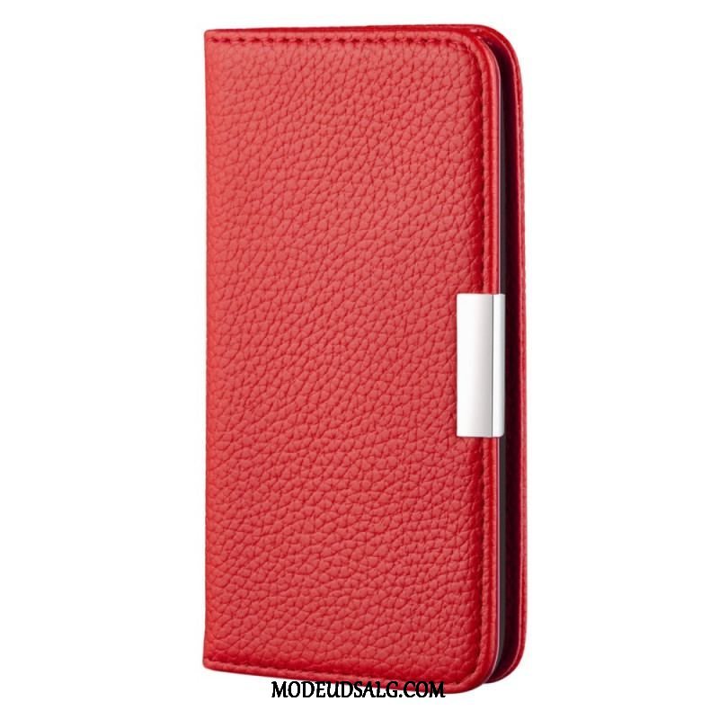 Cover Samsung Galaxy S22 5G Flip Cover Imiteret Læder Litchi Ultra Chic