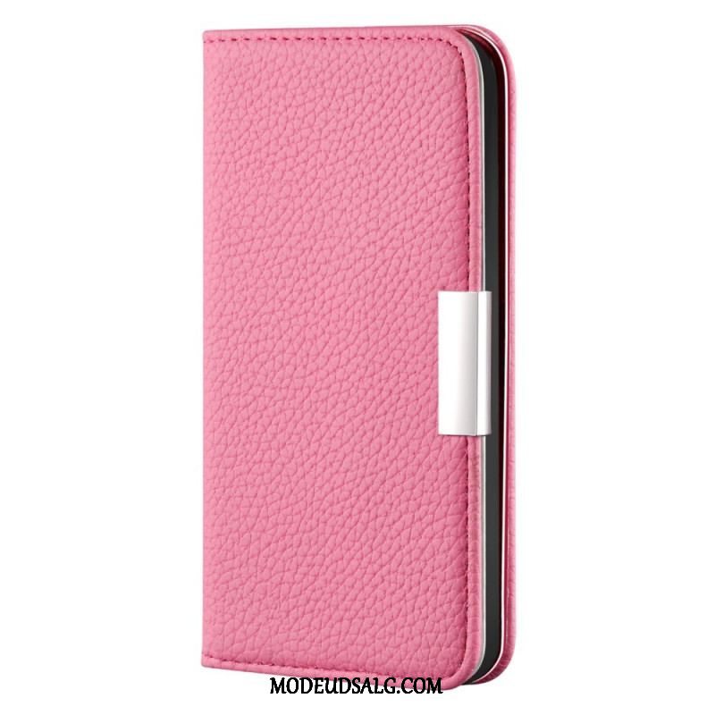 Cover Samsung Galaxy S22 5G Flip Cover Imiteret Læder Litchi Ultra Chic