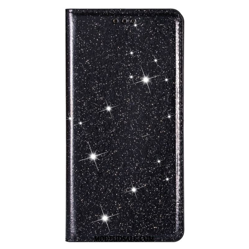 Cover Samsung Galaxy S22 5G Flip Cover Sequin Stil