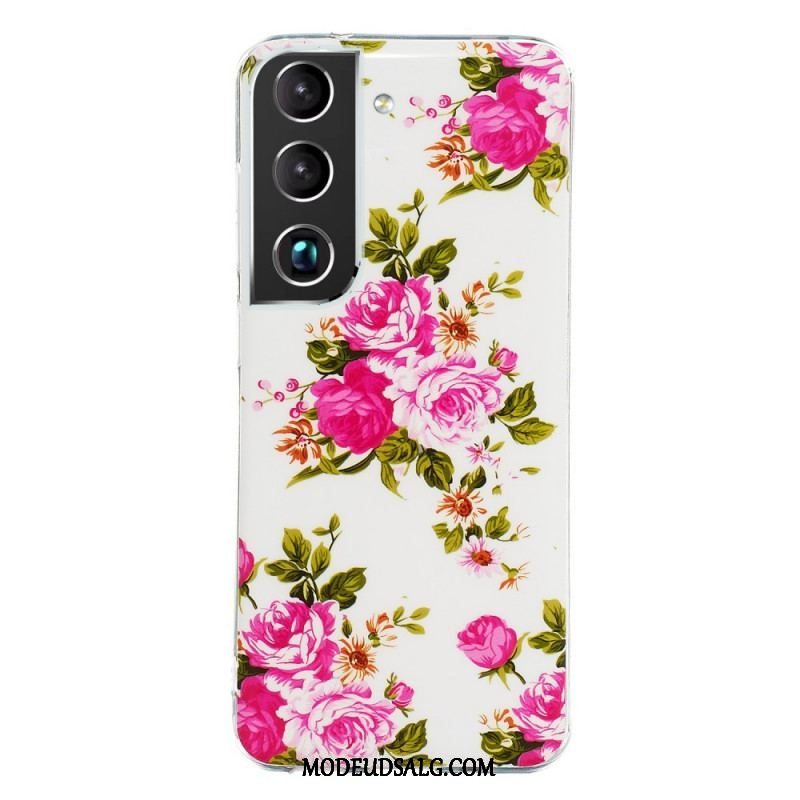 Cover Samsung Galaxy S22 5G Fluorescerende Liberty-blomster