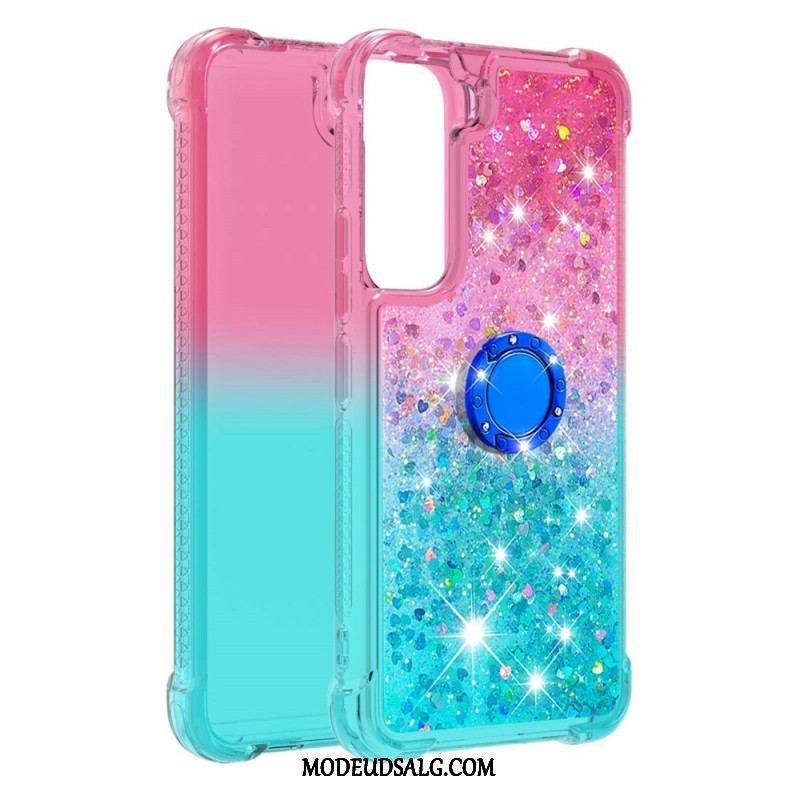 Cover Samsung Galaxy S22 5G Glitter Ring-bracket