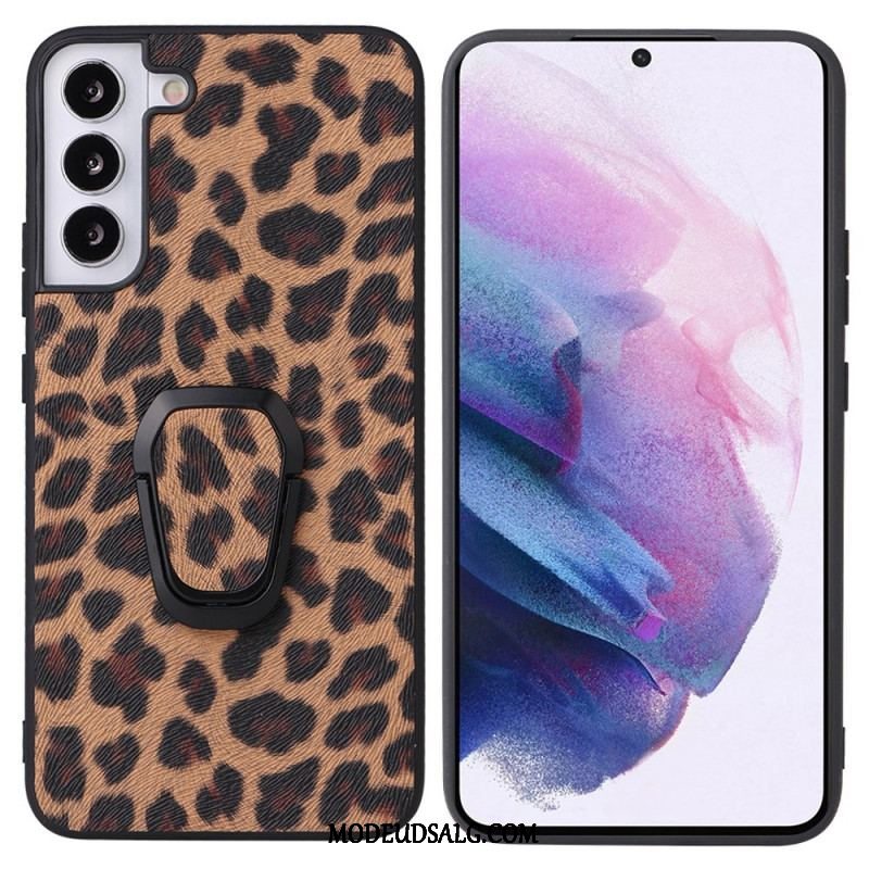 Cover Samsung Galaxy S22 5G Leopard Stil Ring-støtte