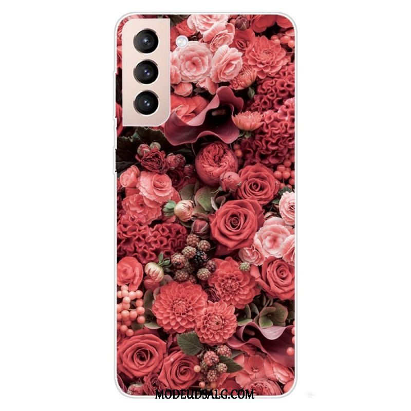 Cover Samsung Galaxy S22 5G Lyserøde Blomster