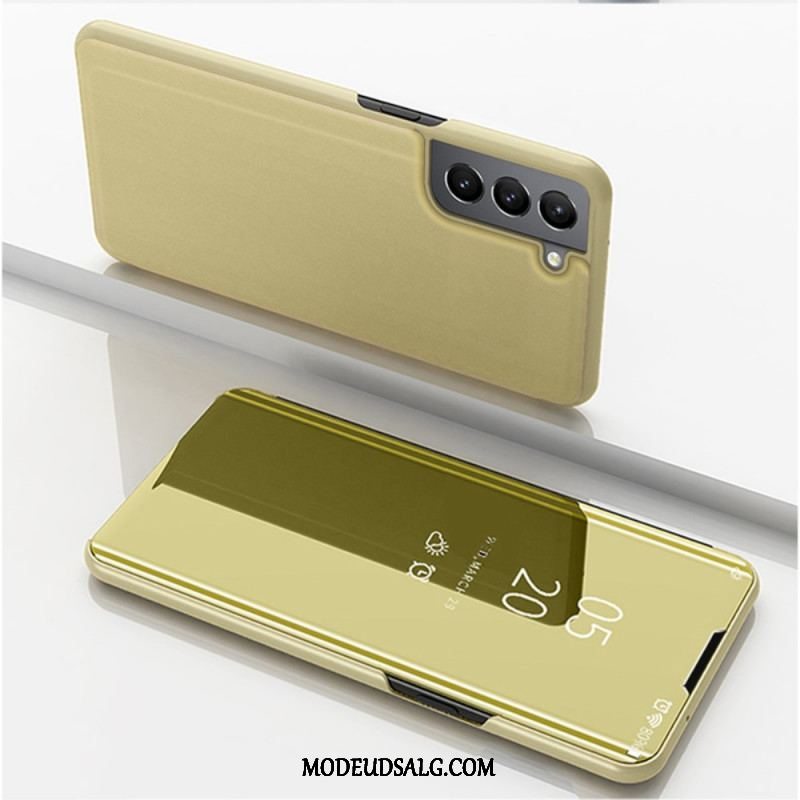 Cover Samsung Galaxy S22 5G Spejl Og Kunstlæder