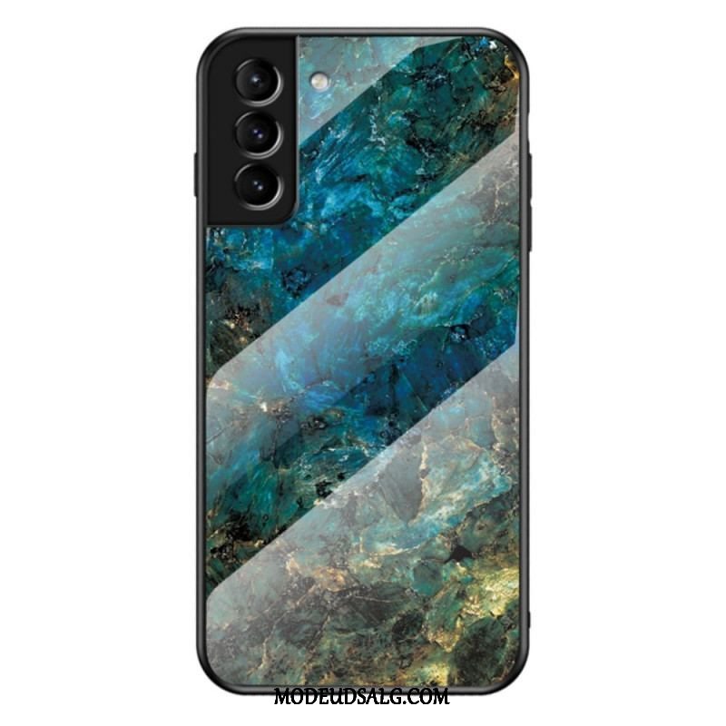 Cover Samsung Galaxy S22 Plus 5G Marmorfarver Hærdet Glas