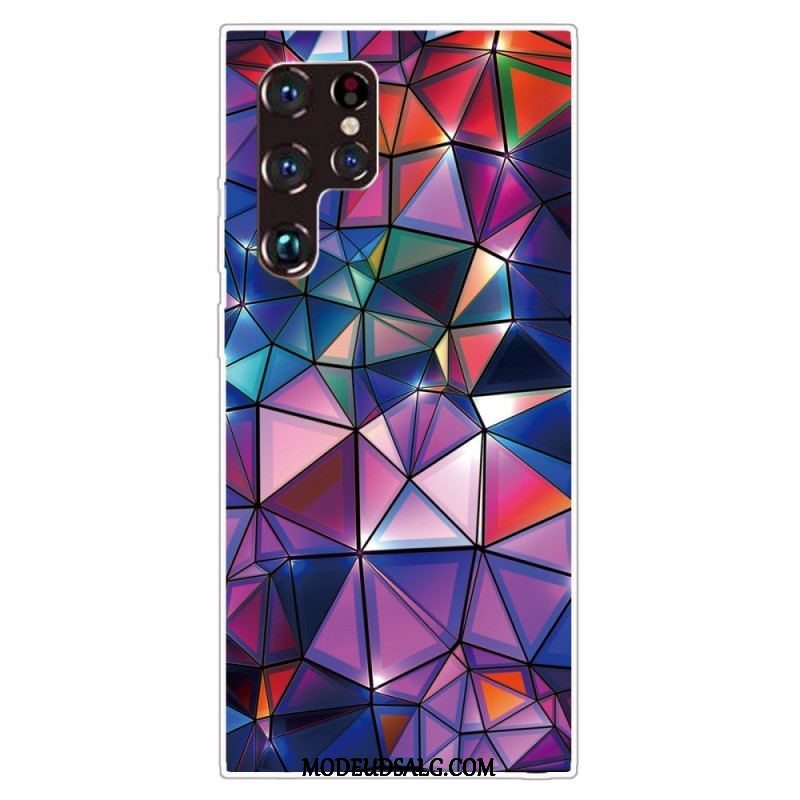 Cover Samsung Galaxy S22 Ultra 5G Fleksibel Geometri