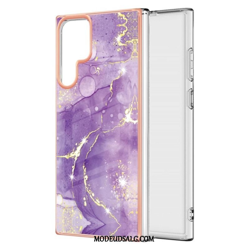 Cover Samsung Galaxy S22 Ultra 5G Fleksibel Marmorstil