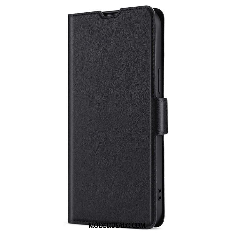 Cover Samsung Galaxy S22 Ultra 5G Flip Cover Klassisk Kunstlæder