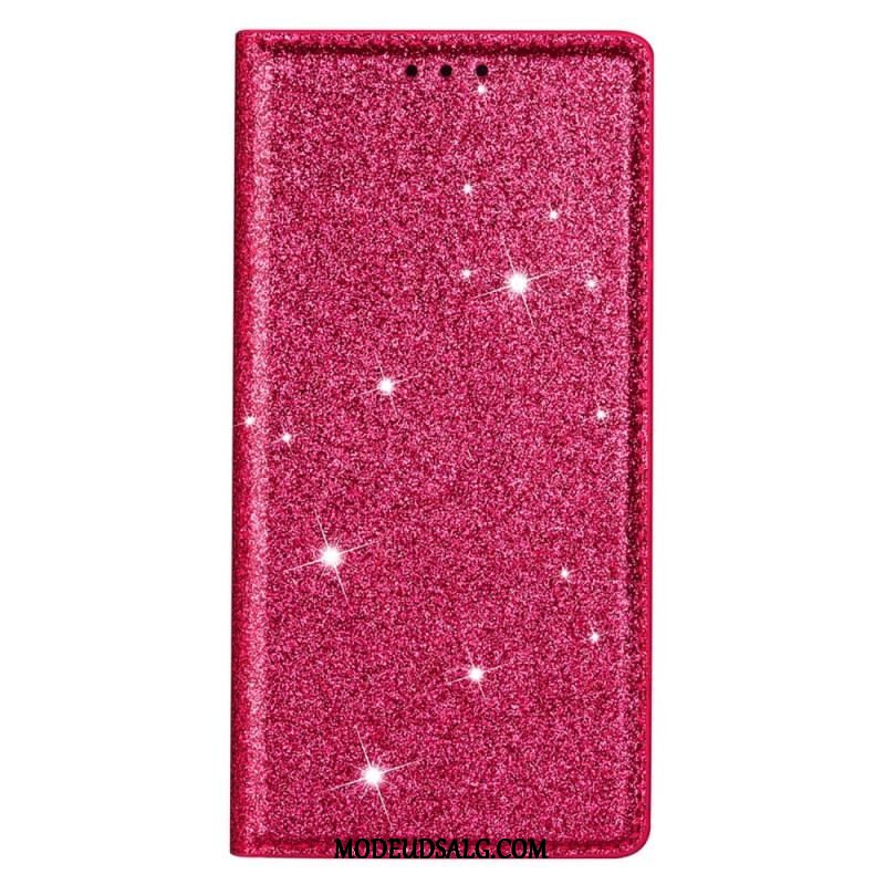 Cover Samsung Galaxy S22 Ultra 5G Flip Cover Sequin Stil