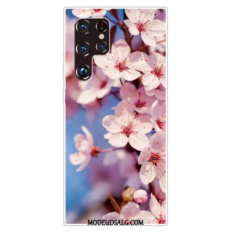 Cover Samsung Galaxy S22 Ultra 5G Realistiske Blomster