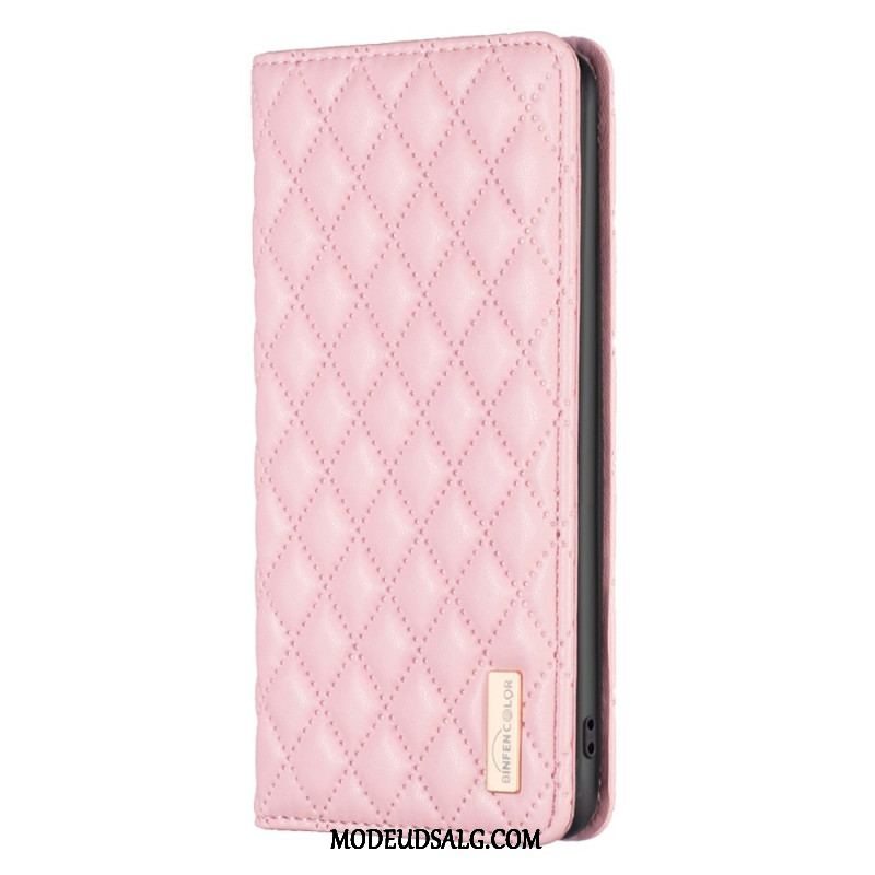 Cover Samsung Galaxy S23 5G Flip Cover Quiltet Binfen Farve