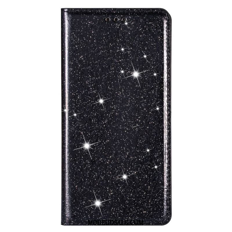 Cover Samsung Galaxy S23 5G Flip Cover Sequin Stil