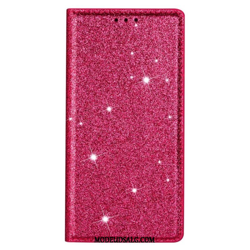 Cover Samsung Galaxy S23 5G Flip Cover Sequin Stil