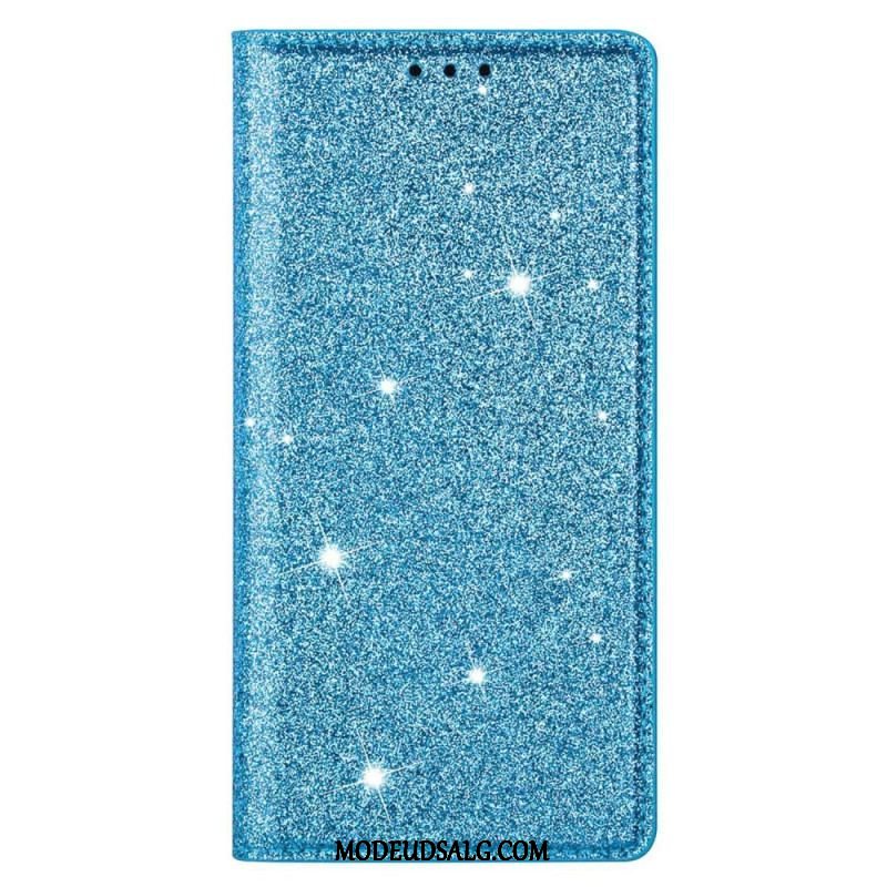 Cover Samsung Galaxy S23 5G Flip Cover Sequin Stil