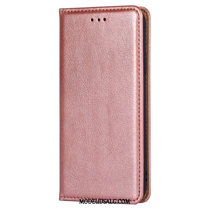 Cover Samsung Galaxy S23 Plus 5G Flip Cover Imiteret Lædersøm