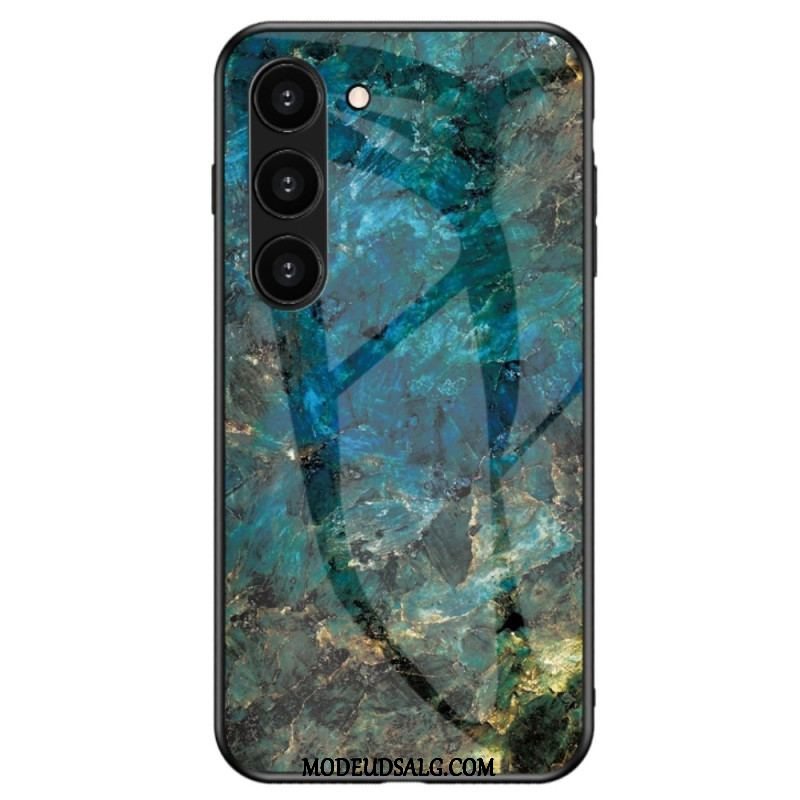 Cover Samsung Galaxy S23 Plus 5G Marmor Hærdet Glas