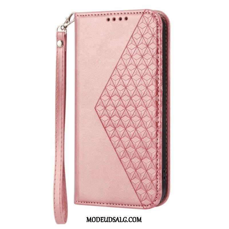 Cover Samsung Galaxy S23 Plus 5G Med Snor Flip Cover 3d Mønster Strappy