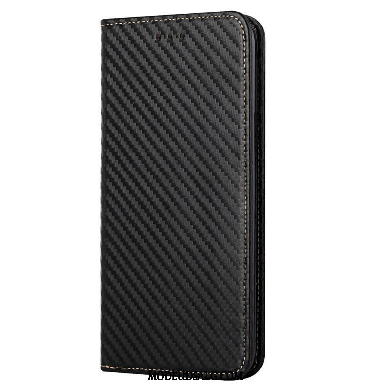 Cover Samsung Galaxy S23 Plus 5G Med Snor Flip Cover Strappy Carbon Fiber Style