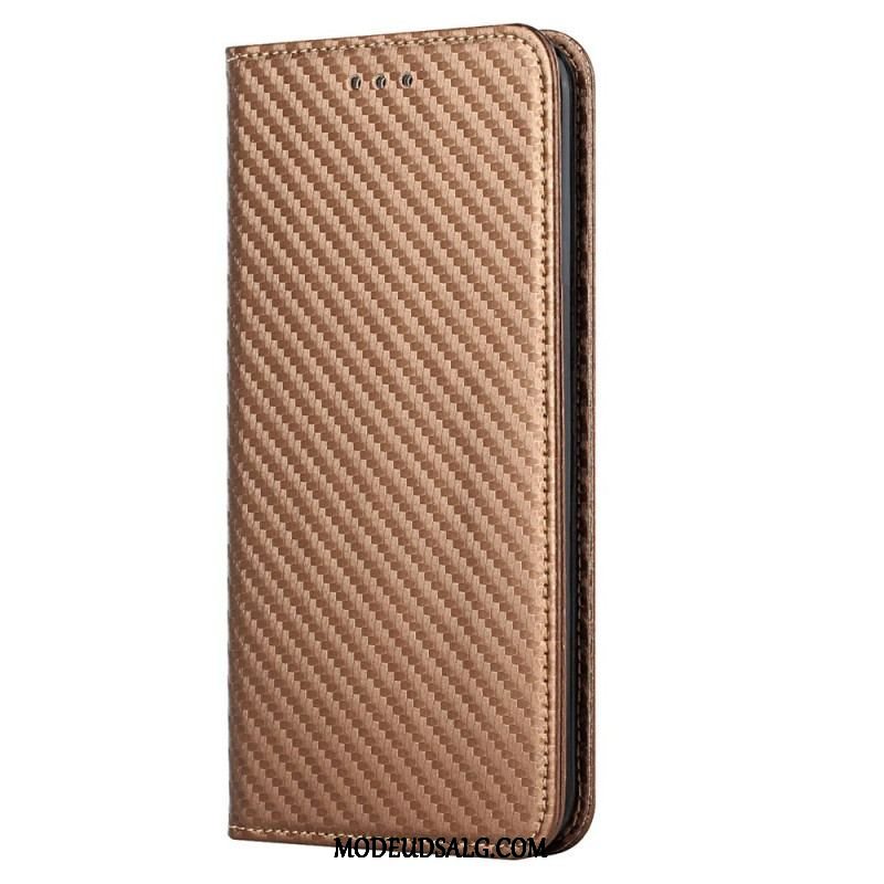 Cover Samsung Galaxy S23 Plus 5G Med Snor Flip Cover Strappy Carbon Fiber Style