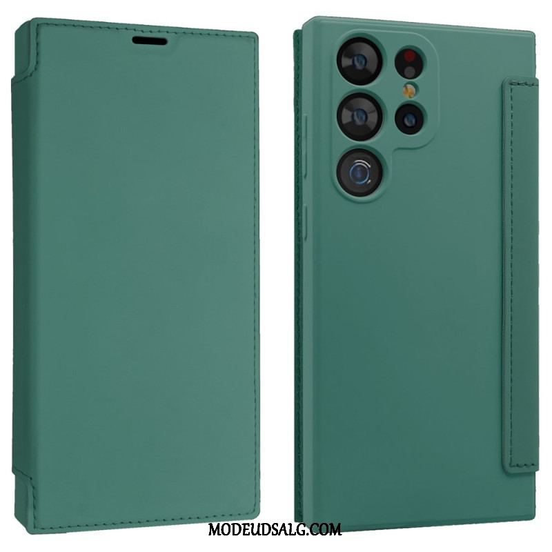 Cover Samsung Galaxy S23 Ultra 5G Flip Cover Flydende Silicium