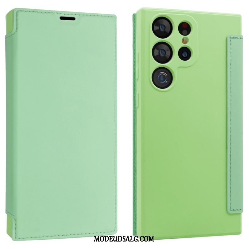 Cover Samsung Galaxy S23 Ultra 5G Flip Cover Flydende Silicium