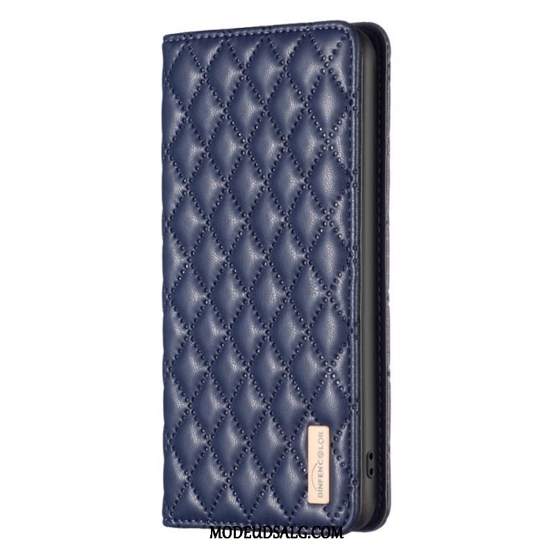 Cover Samsung Galaxy S23 Ultra 5G Flip Cover Quiltet Binfen Farve