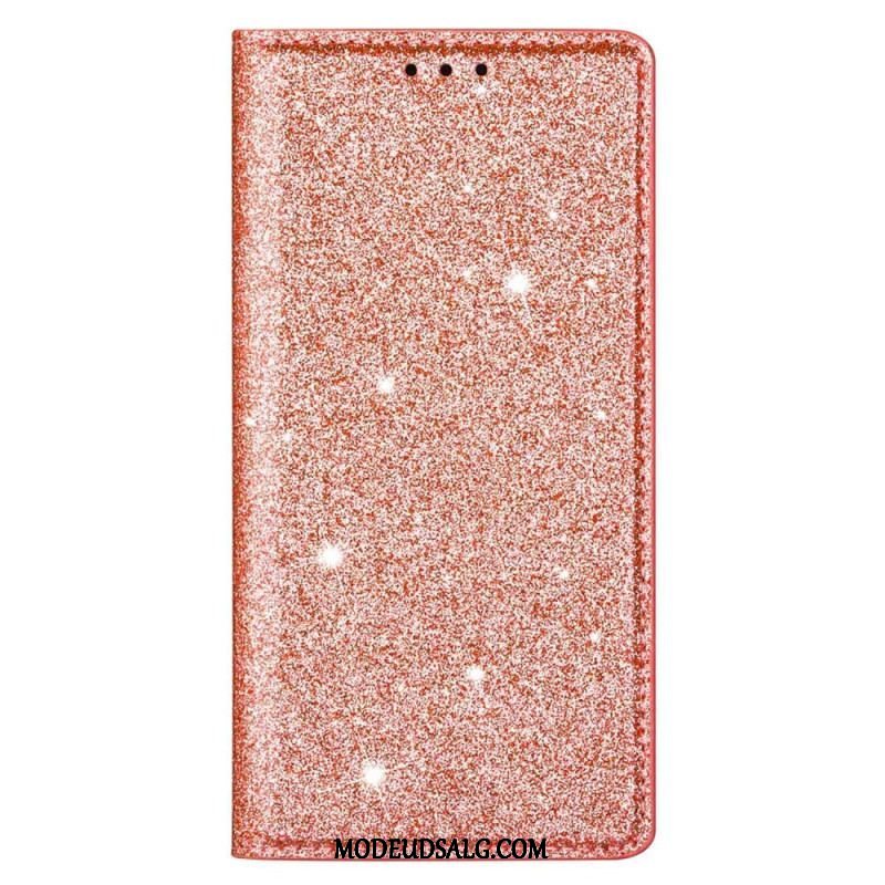 Cover Samsung Galaxy S23 Ultra 5G Flip Cover Sequin Stil