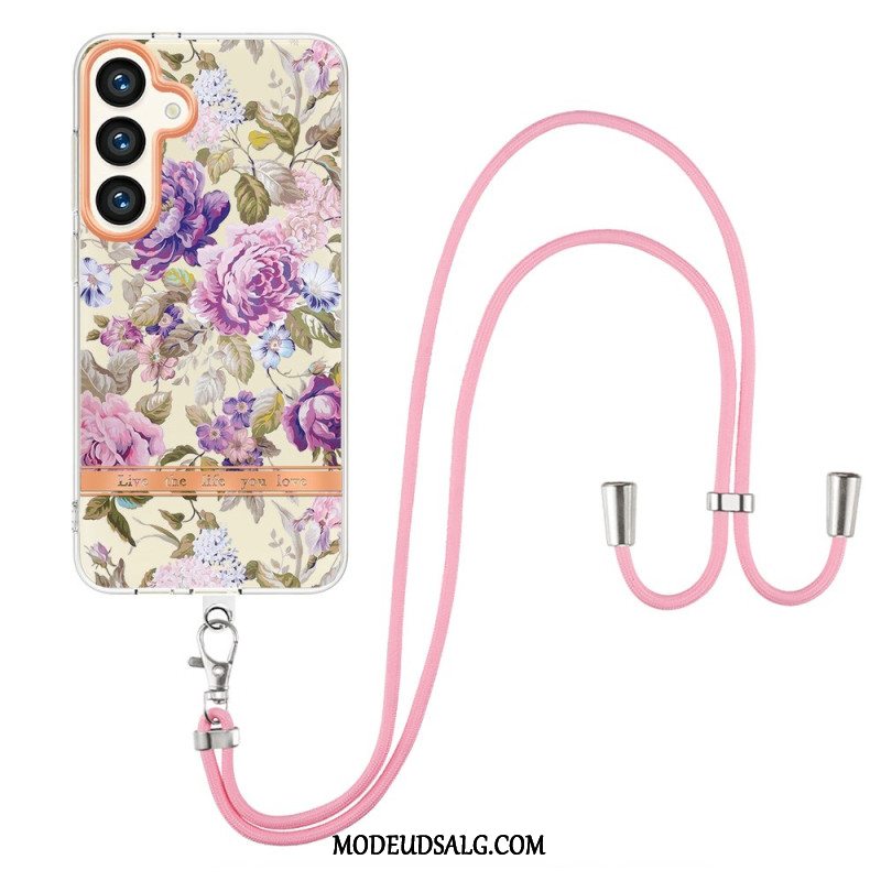 Cover Samsung Galaxy S24 Plus 5g Blomstermønstersnor