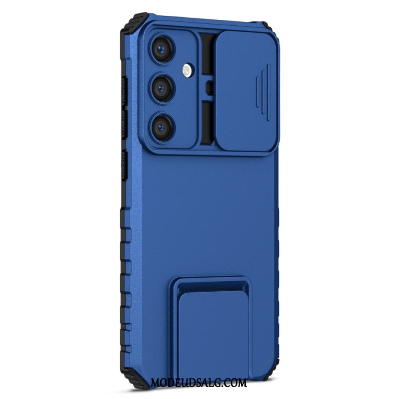 Cover Samsung Galaxy S24 Plus 5g Telefon Etui Med Støtte Og Glidende Linsebeskyttelse