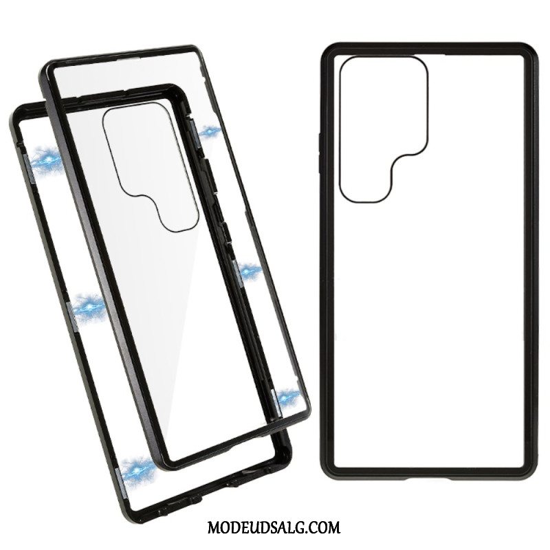 Cover Samsung Galaxy S24 Ultra 5g Magnetisk Hærdet Glas Og Dobbelt Beskyttelse