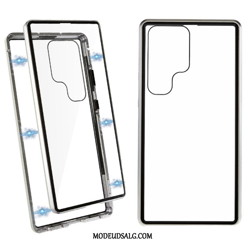 Cover Samsung Galaxy S24 Ultra 5g Magnetisk Hærdet Glas Og Dobbelt Beskyttelse