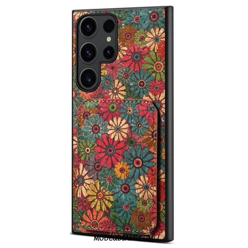 Cover Samsung Galaxy S24 Ultra 5g Med Blomsterkortholder