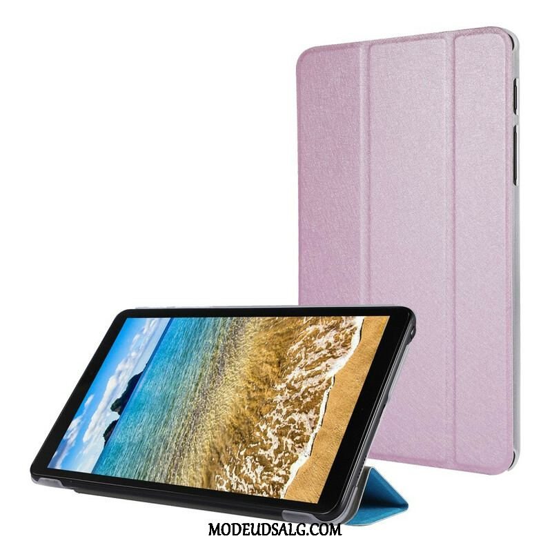 Cover Samsung Galaxy Tab A7 Lite Imiteret Læder Silke Tekstur