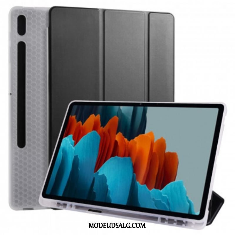 Cover Samsung Galaxy Tab S8 Plus / Tab S7 Plus Silikone Og Kunstlæder