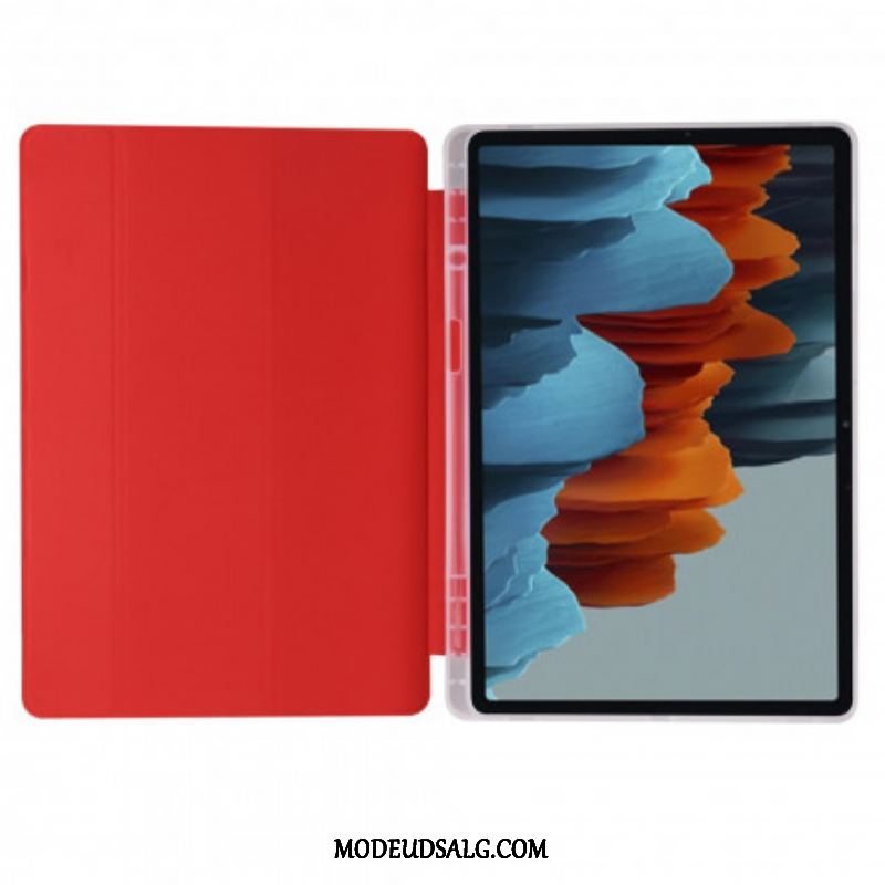 Cover Samsung Galaxy Tab S8 Plus / Tab S7 Plus Silikone Og Kunstlæder