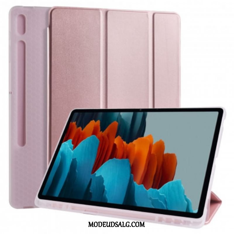 Cover Samsung Galaxy Tab S8 Plus / Tab S7 Plus Silikone Og Kunstlæder