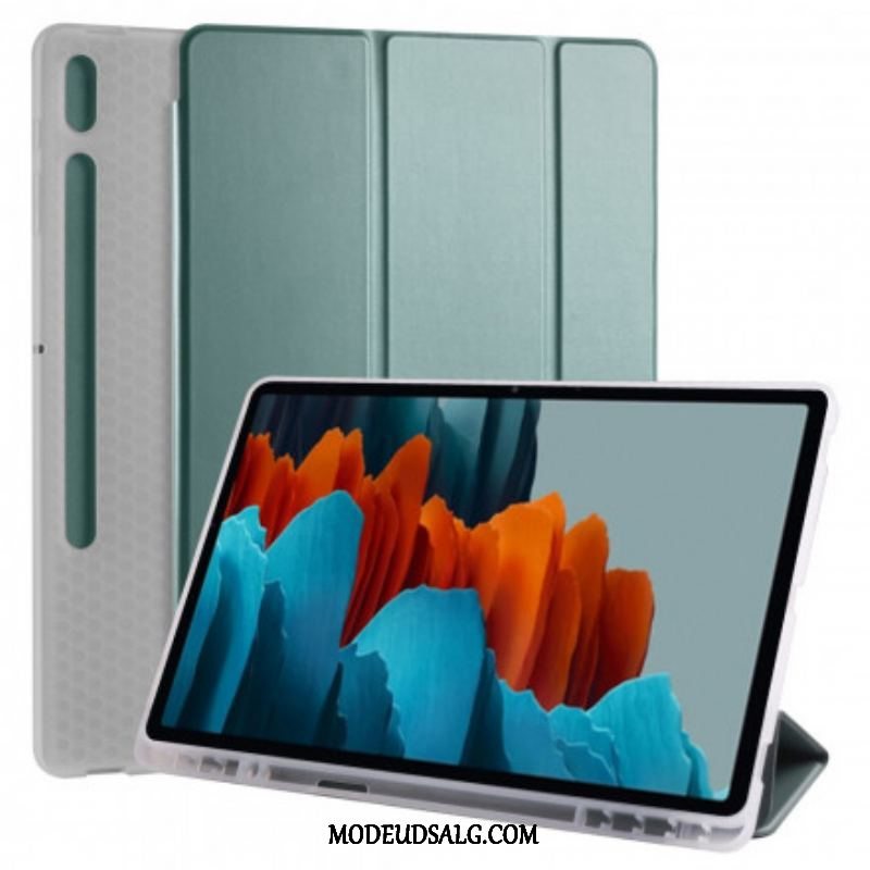 Cover Samsung Galaxy Tab S8 Plus / Tab S7 Plus Silikone Og Kunstlæder