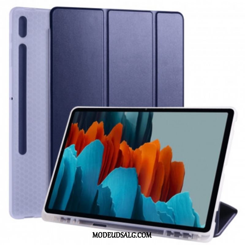 Cover Samsung Galaxy Tab S8 Plus / Tab S7 Plus Silikone Og Kunstlæder