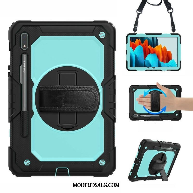 Cover Samsung Galaxy Tab S8 / Tab S7 Tofarvet Multifunktionel 2