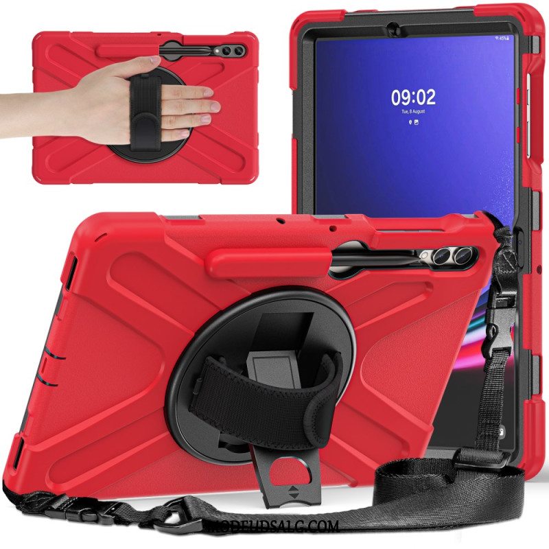 Cover Samsung Galaxy Tab S9 Fe Plus Modstandsdygtig Støtte Og Skulderrem