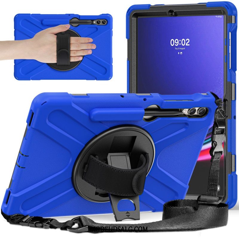 Cover Samsung Galaxy Tab S9 Plus Telefon Etui Modstandsdygtig Støtte Og Skulderrem